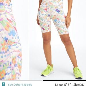 Fabletics Patterned Active Shorts